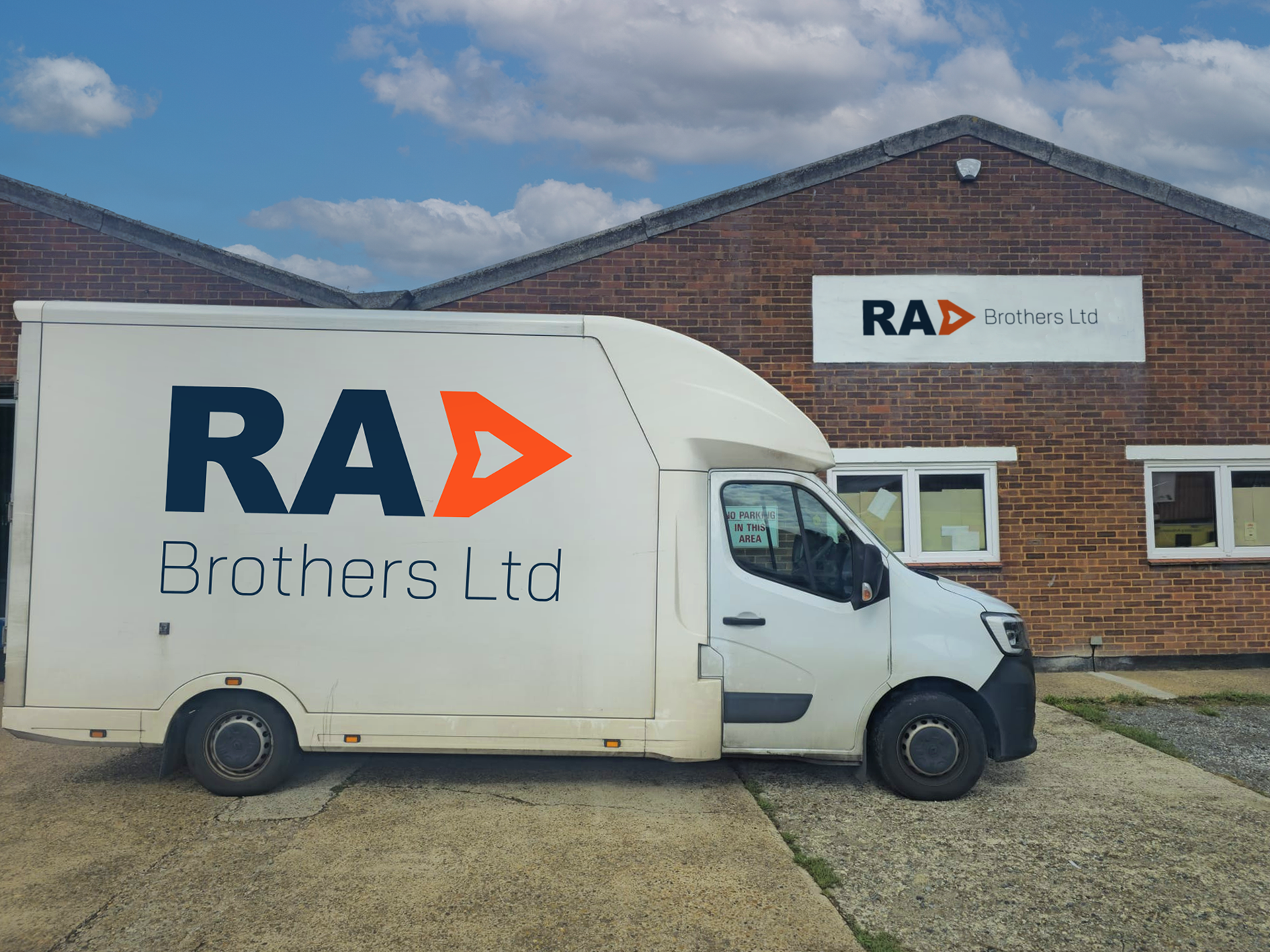 Rad Brothers Ltd liveried van outside warehouse